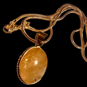 Rainbow Moonstone Gemstone Oval Pendant 925 Silverplated Necklace